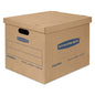 Bankers Box Small Classic Moving Box 20 Pack, Reinforced Handles, Tape-Free Assembly, Box with Lid, 15" x 12" x 10", Cardboard - size: 20 Pack