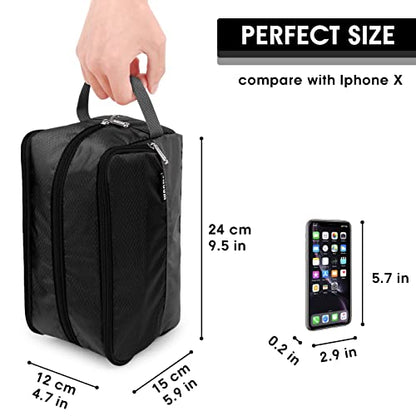 Toiletry Bag for Men Hanging Dopp Kit Water Resistant Shaving Bag Small Toiletry Bag for Traveling(Black) - color: Black