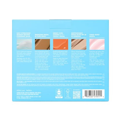 e.l.f. SKIN Best & Obsessed Skincare Kit, Travel-Size Makeup Remover, Sunscreen & Brightening Serums For Glowy Skin, Vegan & Cruelty-Free - style: Best & Obsessed Skincare Kit