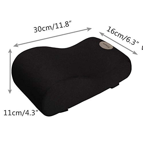 Timorn Car Armrest Cushion, Memory Foam Car Armrest Console,Car Center Console Armrest Pillow(Black)