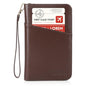 Polare Full Grain Leather Passport Holder Cover Case for Men and Women RFID Blocking Family Travel Wallet Holds 6 Passports - color: Coffee