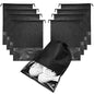 8PCS Travel Shoe Bags with Rope for Men and Women Large Shoes Pouch Organizers - color: Black