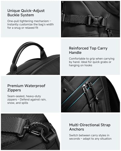 Somago Crossbody Sling Backpack Sling Bag Travel Hiking Chest Bag Daypack Single Shoulder Bag (Black) - color: Black