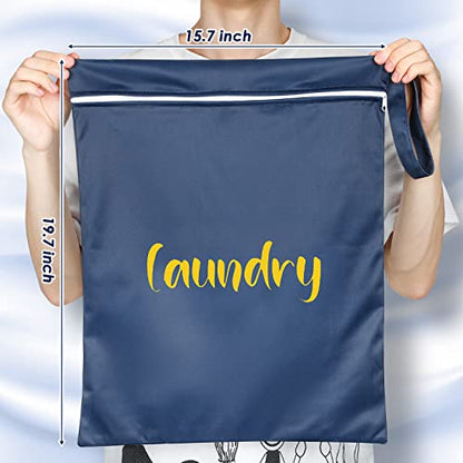 Shappy 2 Pack Large Travel Laundry Bags, Large Wet Dry Waterproof Dirty Clothes Bag for Suitcase, Swimsuit Beach Gym College Dorm Wet Bag(Laundry Style) - style: Laundry Style
