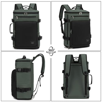 Kalesi Gym Duffle Bag Backpack 4-Way Waterproof with Shoes Compartment for travel Sport Hiking laptop Business-grey - color: Business-grey