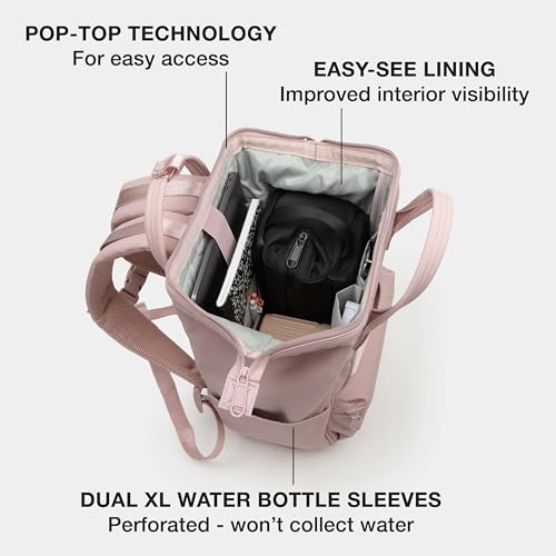 Portland Gear Cascade Compact Backpack, Weatherproof Construction, Perfect for Daily Use and Travel, Padded Laptop Sleeve and Adjustable Straps, 13.5L, Blush - color: Blush