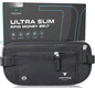 Travel Money Belt & Passport Holder - RFID Blocking Slim Travel Wallet & Fanny Pack for Men and Women - Essential Travel Pouch for Cash, Credit Cards, and Documents - color: Black