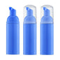 Tekson 3 PCS Soap Foam Bottle (2 oz), Empty Travel Foaming Lash Shampoo for Cleanser, Dispenser (Blue) - color: Blue, size: 3pcs