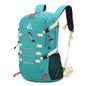 Bseash 40L Waterproof Hiking Backpack with Rain Cover, Outdoor Sport Travel Bag Daypack for Camping Climbing Skiing Cycling (Greenish-blue) - color: Turquoise