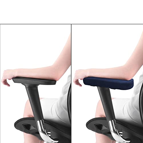 MOSISO Chair Armrest Pads (2 Pack), Memory Foam Home/Office Chair Arm Rest Covers Comfy Computer Gaming Elbow Cushion Removable Washable Elbow Support Forearm Pressure Relief, Purplish Blue - color: Purplish Blue