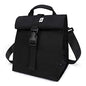 SUNNY BIRD Insulated Lunch Bag Rolltop Lunch Box for Women, Men, Adults and Teens (Black) - color: Black