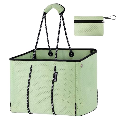 QOGiR Multipurpose Gym Beach Bag, Light Weight, Large, Sports … … - color: Honeydew, size: Large