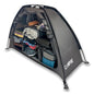 Tent & RV Camping Organizer with Zippered Flap, 9-Shelf Storage. RV Shoe Organizer, Dining Tent Organizer. Organize Any Other Camp Gear/Accessories (Patented - Licensed)