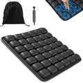 Press Type Inflatable Travel Cushion Airplane Seat Cushion, Built-in Air Pump Portable Airplane Seat Cushion for Long Flights, Car, Office, Wheelchair
