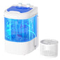 INTERGREAT Portable Washing Machine, 6.6 Lbs Mini Washer Machine Compact, 110V Single Tub Semi-Automatic Portable Laundry Washer Machine for Apartments, RV, Dorms, Traveling, Blue