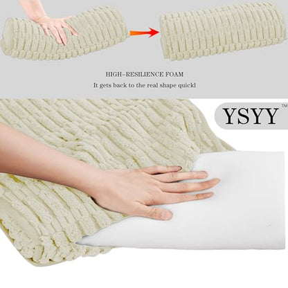 Memory Foam Recliner Neck Pillow. | Breathable pressure relieving ergonomic cushion fits car, sofa, office chair, recliner.Cream,17"W×2.7"D - color: Cream, size: 17"W x 2.7"D