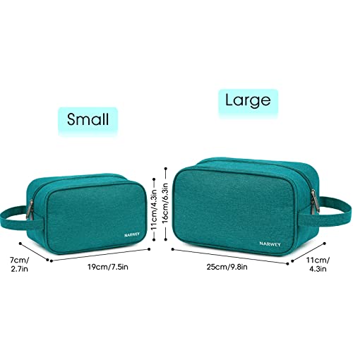 Narwey Travel Toiletry Bag for Women Traveling Dopp Kit Men Travel Bag for Toiletries Cosmetic Bag Makeup Bag Medicine Bag for Traveling (Teal) - color: A-Teal