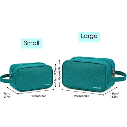 Narwey Travel Toiletry Bag for Women Traveling Dopp Kit Men Travel Bag for Toiletries Cosmetic Bag Makeup Bag Medicine Bag for Traveling (Teal) - color: A-Teal