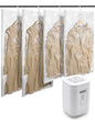 BAGSMART 4 Pack Hanging Vacuum Storage Bags for Clothes, Space Saver Bags for Closet Organization, Air-tight Vacuum Sealer Bags for Heavy Coats, Suits, Dresses, Jackets, Hand Pump Included - size: 4 Combo Hanging