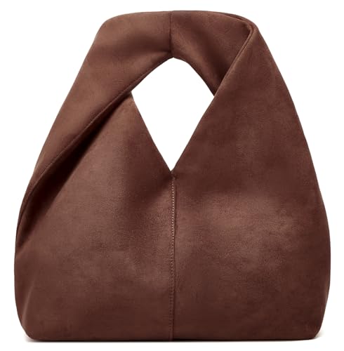 Slouchy Suede Crescent Crossbody Purses Women Cute Hobo Bags Trendy Satchels Underarm Shoulder Bag Travel Tote Handbag 2026 - color: B Suede Coffee-have Strap
