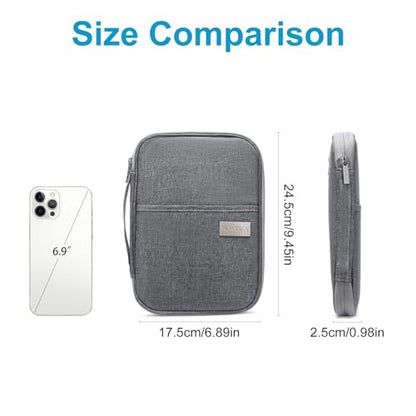 Family Passport Wallet Holder,Waterproof Multi functional Travel Document Organizer for Men Women Travel Wallet - color: Light Gray