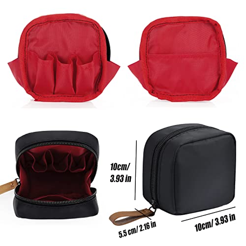 Hekyip Mini Cosmetic Bag, Travel Makeup Pouch, Portable Waterproof Cosmetic Pouch for Ladies Women, Mini (Mini Inner Red) - color: Mini Inner Red