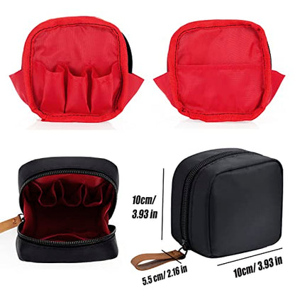 Hekyip Mini Cosmetic Bag, Travel Makeup Pouch, Portable Waterproof Cosmetic Pouch for Ladies Women, Mini (Mini Inner Red) - color: Mini Inner Red