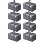 BlissTotes Large Moving Boxes and with Zippers & Handles Moving Supplies with lids, Heavy Duty Totes for Storage Bags for Space Saving, Fold Flat, Moving and Storing 125L, 8 Pack - size: 125L-8 Packs