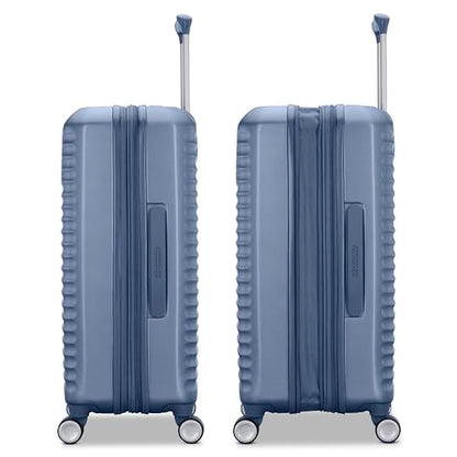 American Tourister Stratum 3.0 Large 28-Inch Spinner, Airline Approved, Durable Hardside Luggage, Expands 1.5", RightHeight™ Adjustable Handle, Elemental Blue - color: Elemental Blue, size: Large - Checked
