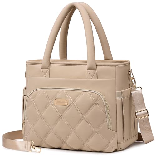 Artelaris Lunch Bag Women, Adult Insulated Lunch Box, Leakproof Lunch Cooler Bag, Reusable Large Lunch Cooler for Work, Picnic, Travel (Khaki) - color: Khaki