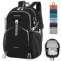 45L Lightweight Packable Backpack – Durable Foldable Daypack for Travel, Hiking, and Gym (Black) - color: 45l-black