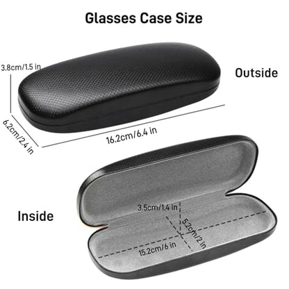 Glasses Case,Eyeglass Case 4 Pack for Women Men,Glasses Case Hard Shell,Hard Eye Glass Case for Travel Study Work,Hard Case for Glasses,Sunglasses Cases