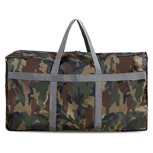 REDCAMP Foldable Travel Bag, Large Sports Bag, 75L/96L/100L, Lightweight Waterproof Tote Bag - color: Camouflage 96l