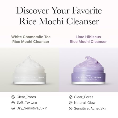 Arencia Rice Mochi Facial Cleanser Gift Set, 6 Varieties, 0.52 oz each - travel size, Korean skin care, holiday gift set, Stocking stuffers
