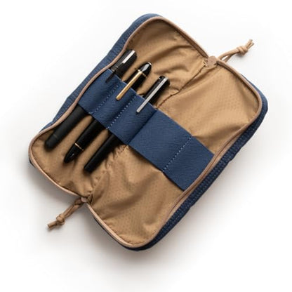 LOCHBY® Venture Pouch | Multipurpose Tactical Tool Bag | Water Resistant Waxed Canvas | Dual-Sided Zipper Pouch | for Motorcycle, Bike, EDC, Pen, Pencil, Art, Tech & Travel
