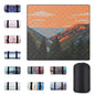 60x80" Waterproof Picnic Blankets Outdoor Sandless Beach Blanket Foldable Padded Ground Grass Park Lawn Mat Tent Camping Rug Backpack Hiking Roadtrip Gadgets Gifts Rv Car Travel Trailers Items - color: Green Mountain, size: 6'8" x 5' (Rectangular)