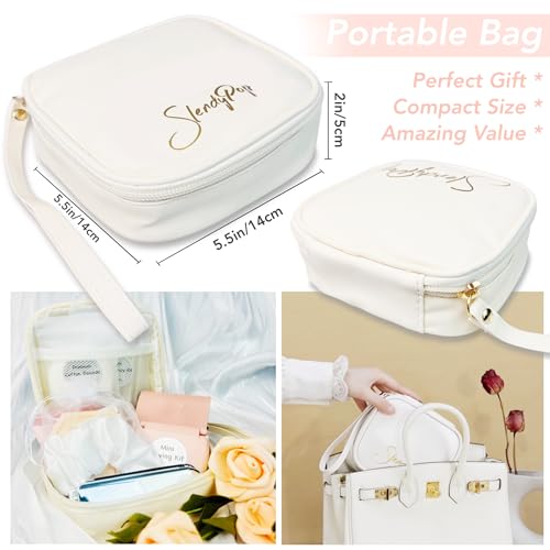 Wedding Gift Set Emergency Kit for Women 39 Essentials For Brides Daily Use All-In-One Travel Kit Women's Survival Kit For Team Bride (White) - color: White