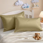 NTBAY Egyptian Cotton Toddler Pillowcases - Set of 2 - Travel Pillow Cases - 500 Thread Count Cotton 13x18 Pillow Covers - Envelope Closure Nursery Pillowcases, 13x18 Inches, Khaki - color: Khaki