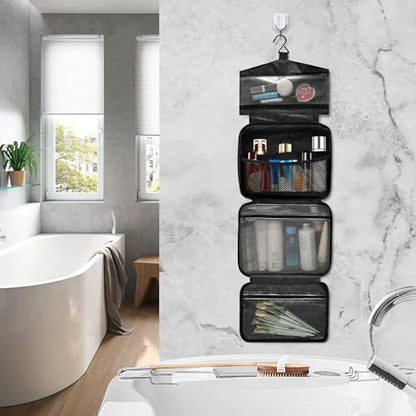 MNSRUU Hanging Toiletry Bags for Women Travel, Gothic Purple Bat Gothic Toiletry Organizer Portable Travel Toiletry Bags Clear Wash Bags Makeup Bag Cosmetic Bag - color: Skulls 218