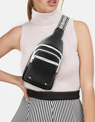 Mothers Day Gifts for Mom Wife Crossbody Bags for Women Gifts for Mom from Daughter Son Husband Anniversy Birthday Family Mother in Law Small Gift Sling Bag Fanny Travel Pack Christmas Gift Ideas - color: Black