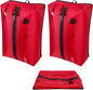 Reusable TPU Travel Vacuum Compression Bags - Waterproof Space Saver Bags for Luggage, Suitcase, Backpack, Storage Organizer (2 Pack, Red) - color: Red