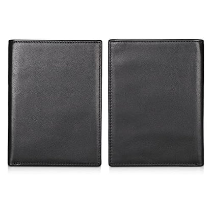 Polare RFID Blocking Napa Leather Passport Holder Travel Wallet For Men and Women (Black) - color: Black