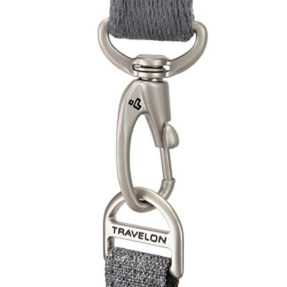 Travelon Anti-Theft Boho Insulated Water Bottle Tote - color: Gray Heather Solid