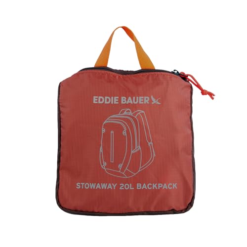 Eddie Bauer Stowaway Packable Backpack | Travel | Outdoor | Lightweight | Foldable | Durable | Ripstop Polyester | 20L - Maroon - color: Maroon, size: 20L