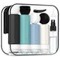 17 Pack Travel Bottles - TSA Approved Travel Size Toiletries, Leak Proof Containers for Toiletries, Silicone Squeezable Container for Shampoo, Body Wash, Lotion & Conditioner - Blue