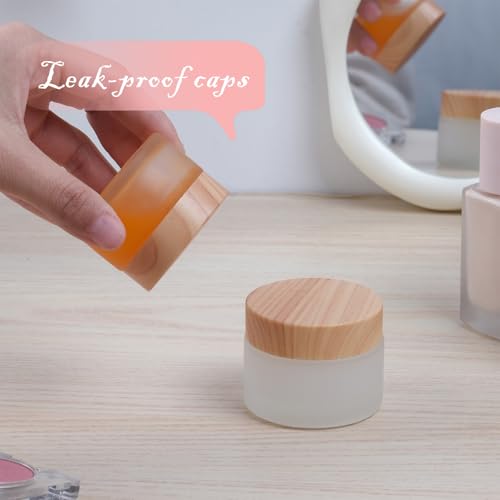 12-Pack White Matte Glass Bottles 1oz Cosmetic Containers for Skincare Travel-Friendly Refillable Leak-Proof Design - size: 1oz