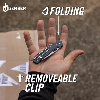 Gerber Gear LST - EDC Pocket Knife - Survival Tactical Tool for Travel, Camping & Outdoor Adventure - Lightweight & Compact Folding Knife - Stainless Steel Blade - Green - color: Green