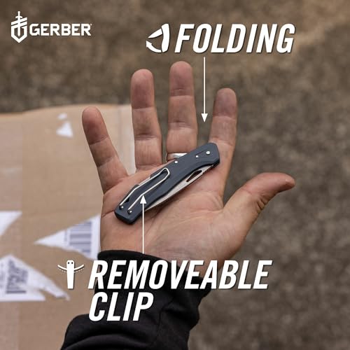 Gerber Gear LST - EDC Pocket Knife - Survival Tactical Tool for Travel, Camping & Outdoor Adventure - Lightweight & Compact Folding Knife - Stainless Steel Blade - Gray - color: Gray
