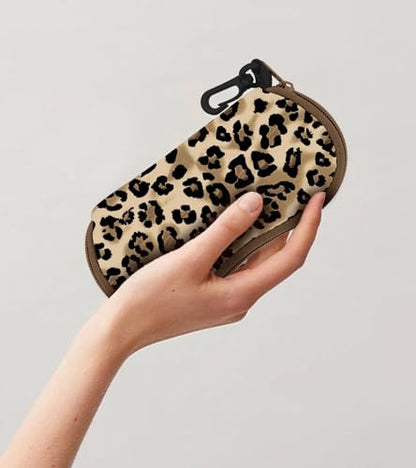 Sunglasses Case Soft Glasses Cases for Women Pouch Eyeglass Bag Eye Glass Kids Girls Sun Glasses Cute Kawaii - color: Leopard