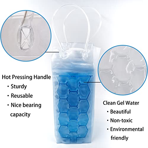 Ice Wine Bag Chiller Cooler - Wine Fridge for Red, White, Champagne or Sparkling. Set 2 (Blue) - style: Blue Wine Bag